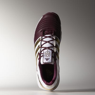 Adidas Mens adiPower Stabil 11 Limited Edition Indoor Shoes - White/Gold - main image